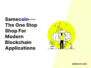 samecoin the one stop shop for modern blockchain