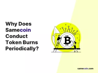 why does samecoin conduct token burns periodically
