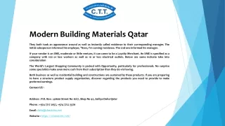 modern building materials qatar