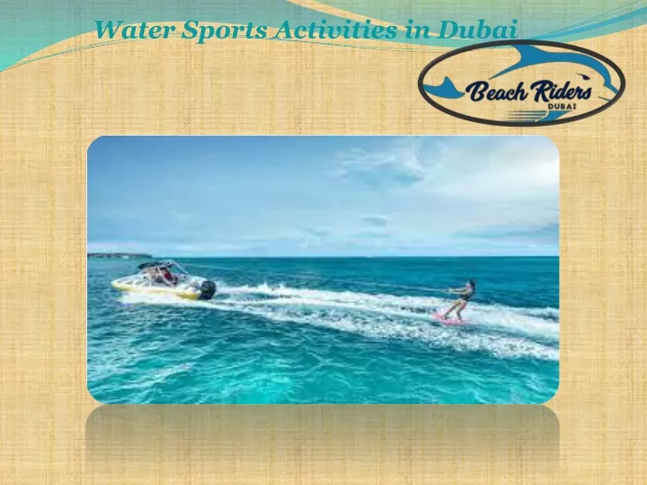 water sports activities in dubai