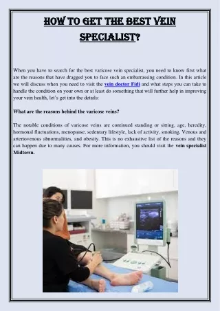 how to get the best vein how to get the best vein