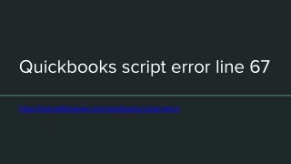 quickbooks script error line 67