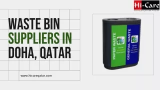 Waste Bin Suppliers in Doha, Qatar