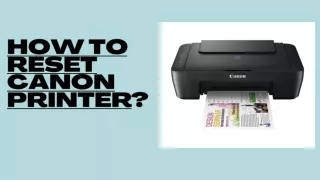 how to r eset canon printer