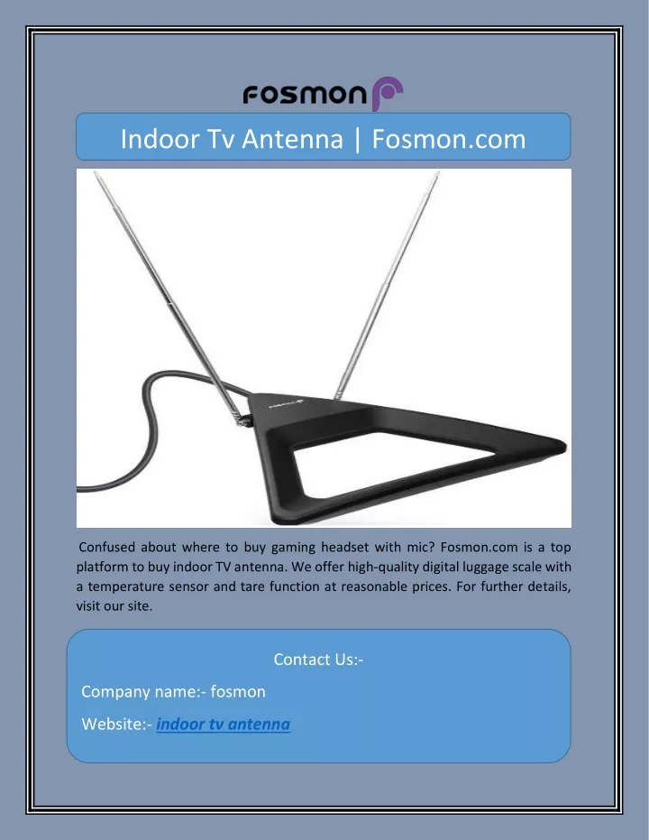 indoor tv antenna fosmon com