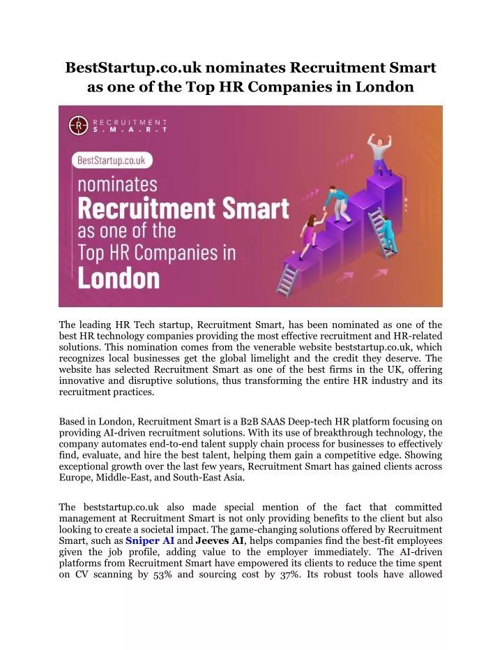 beststartup co uk nominates recruitment smart