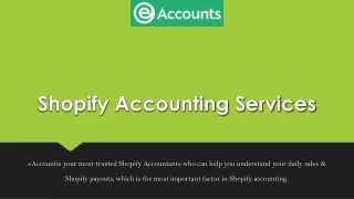 shopify accounting services
