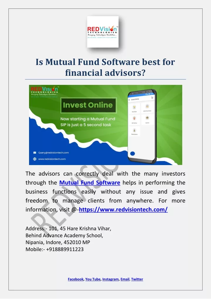 is mutual fund software best for financial