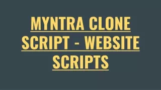myntra clone script website scripts