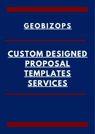 Custom Proposal Templates | World’s Largest Small Business Aggregator