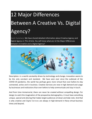 12 major differences between a creative