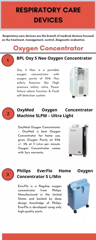 Respiratory Care Devices