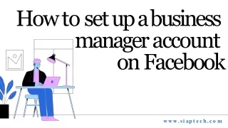 How to set up a business manager account on Facebook