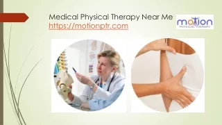 Medical Physical Therapy Near Me