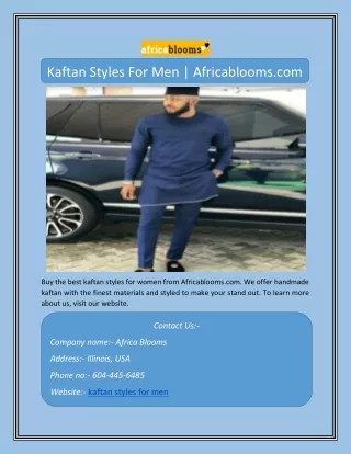 kaftan styles for men africablooms com