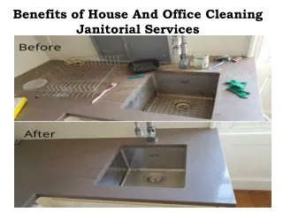 benefits of house and office cleaning janitorial services