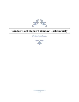 window lock repair window lock security