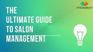 the ultimate guide to salon management