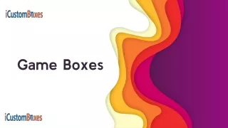 game boxes