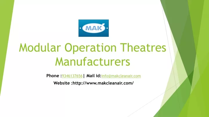 modular operation theatres manufacturers
