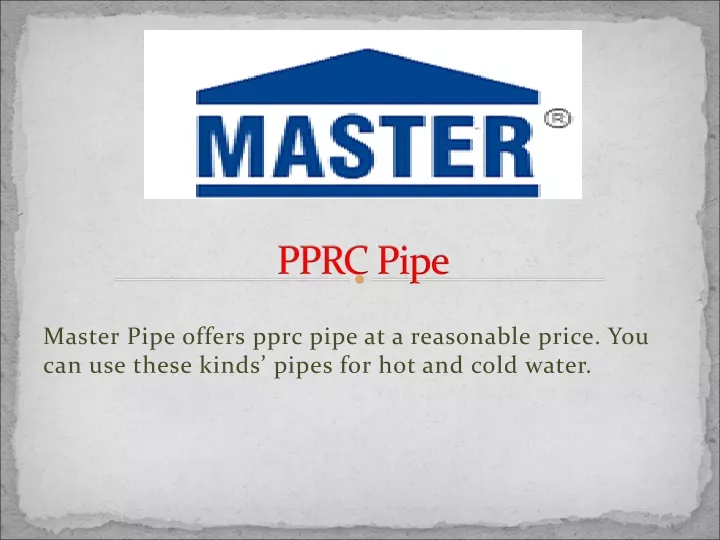 pprc pipe