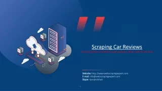scraping car reviews