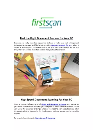 Find the Right Document Scanner for Your PC