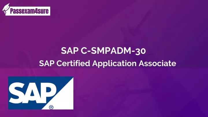 sap c smpadm 30