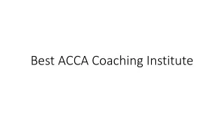 ACCA Course in Thane | ACCA Coaching Classes in Thane.