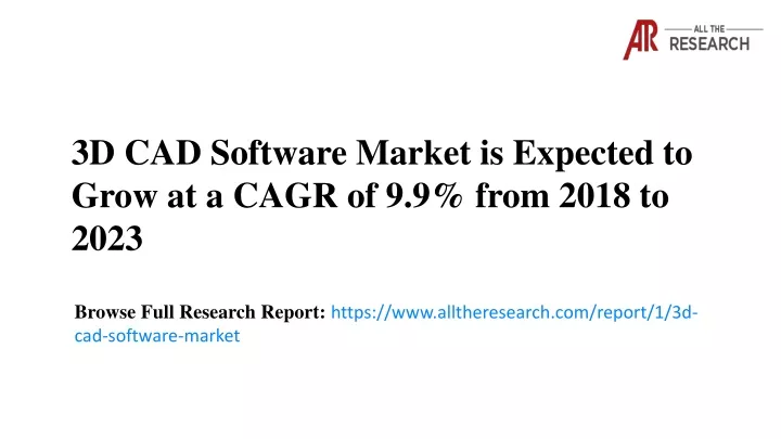 3d cad software market is expected to grow