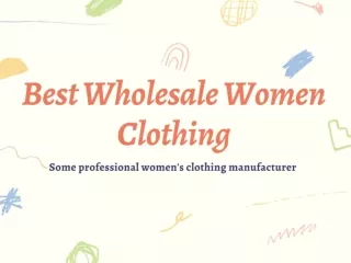 Best Wholesale Women Clothing