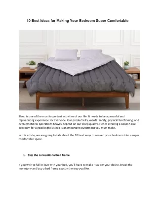 10 best ideas for making your bedroom super