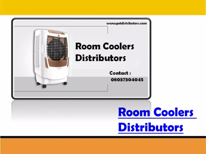 room coolers distributors