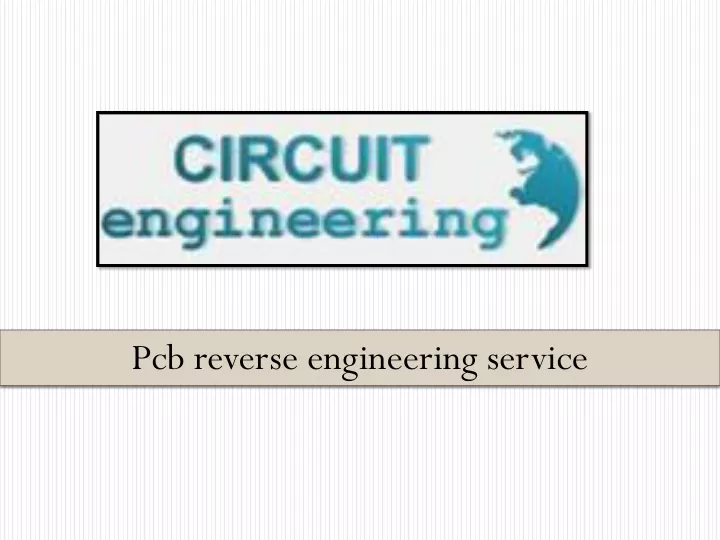 pcb reverse engineering service