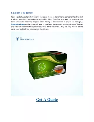 custom tea boxes