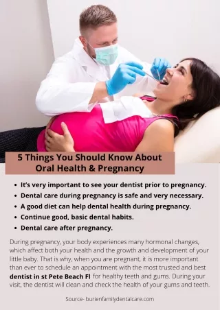 5 Things You Should know About Oral Health & Pregnancy