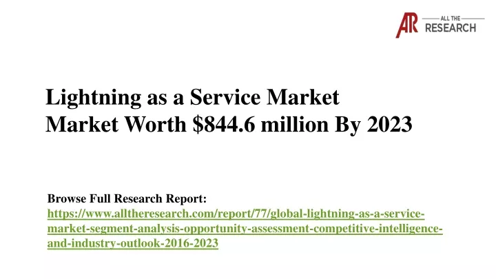 lightning as a service market market worth