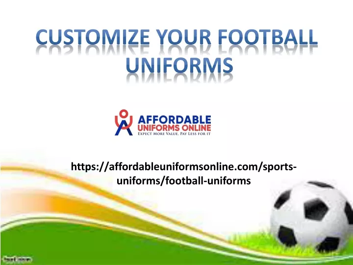 customize your football uniforms