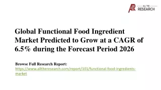 global functional food ingredient market