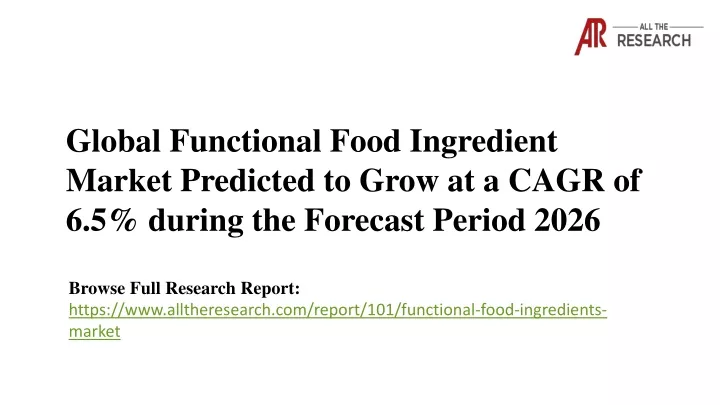 global functional food ingredient market