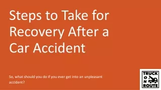 Steps to Take for Recovery After a Car Accident