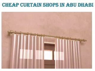 Cheap Curtain Shops In Abu Dhabi