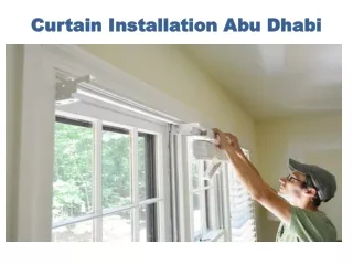 Curtain Installation Abu Dhabi