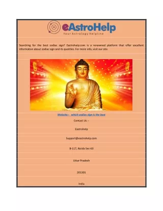 searching for the best zodiac sign eastrohelp