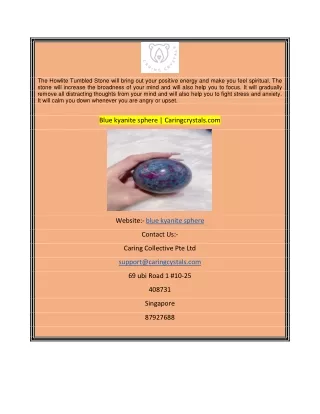 the howlite tumbled stone will bring out your