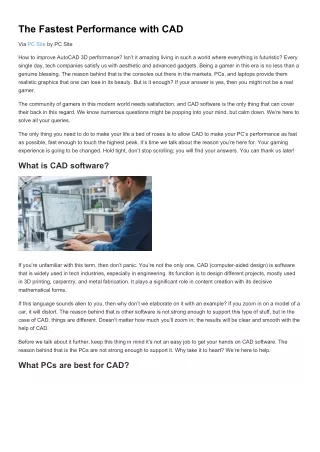 the-fastest-performance-with-cad