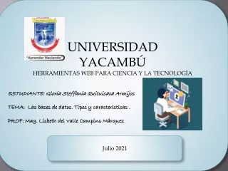 universidad yacamb herramientas web para ciencia