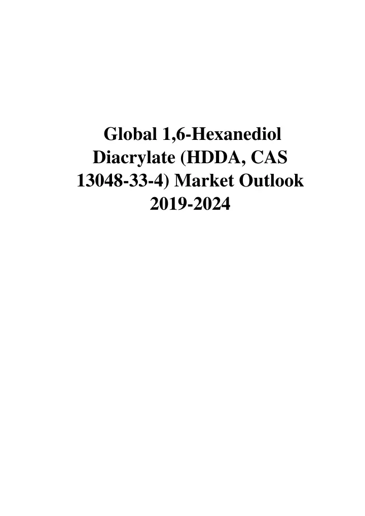 global 1 6 hexanediol diacrylate hdda cas 13048