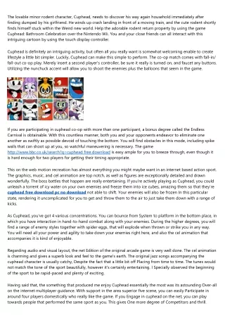 Don't Make This Silly Mistake With Your cuphead free download