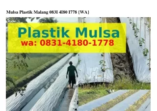 Mulsa Plastik Malang 08Зl·Ꮞl80·lᜪᜪ8(whatsApp)